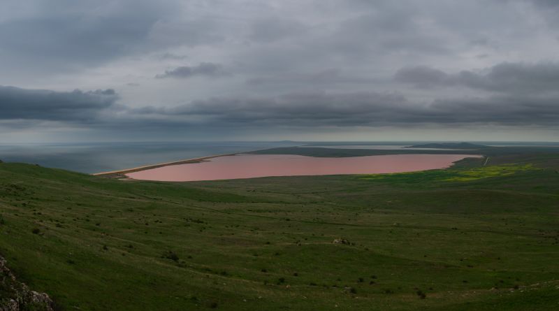 Розовое Кояшское озеро. Мыс Опук. img-12414