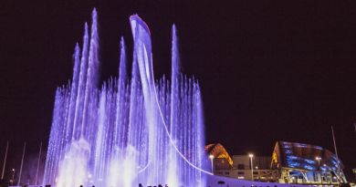 Поющий фонтан в Олимпийском парке