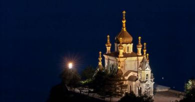 Вечерний Форос Форосская церковь, Байдарские ворота.