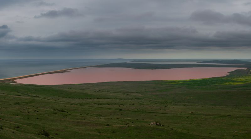 Розовое Кояшское озеро. Мыс Опук. img-12419